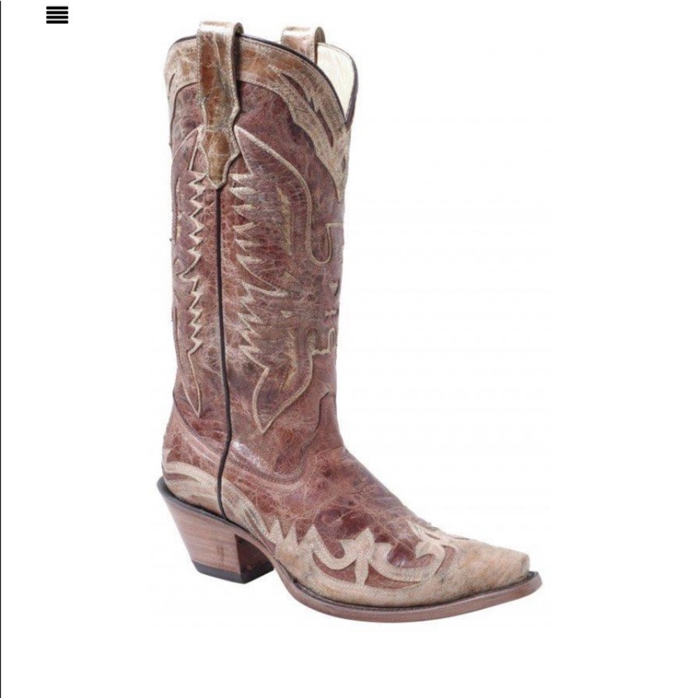 CORRAL CRACKLE DISTRESSED ANTIQUE SADDLE BOOT